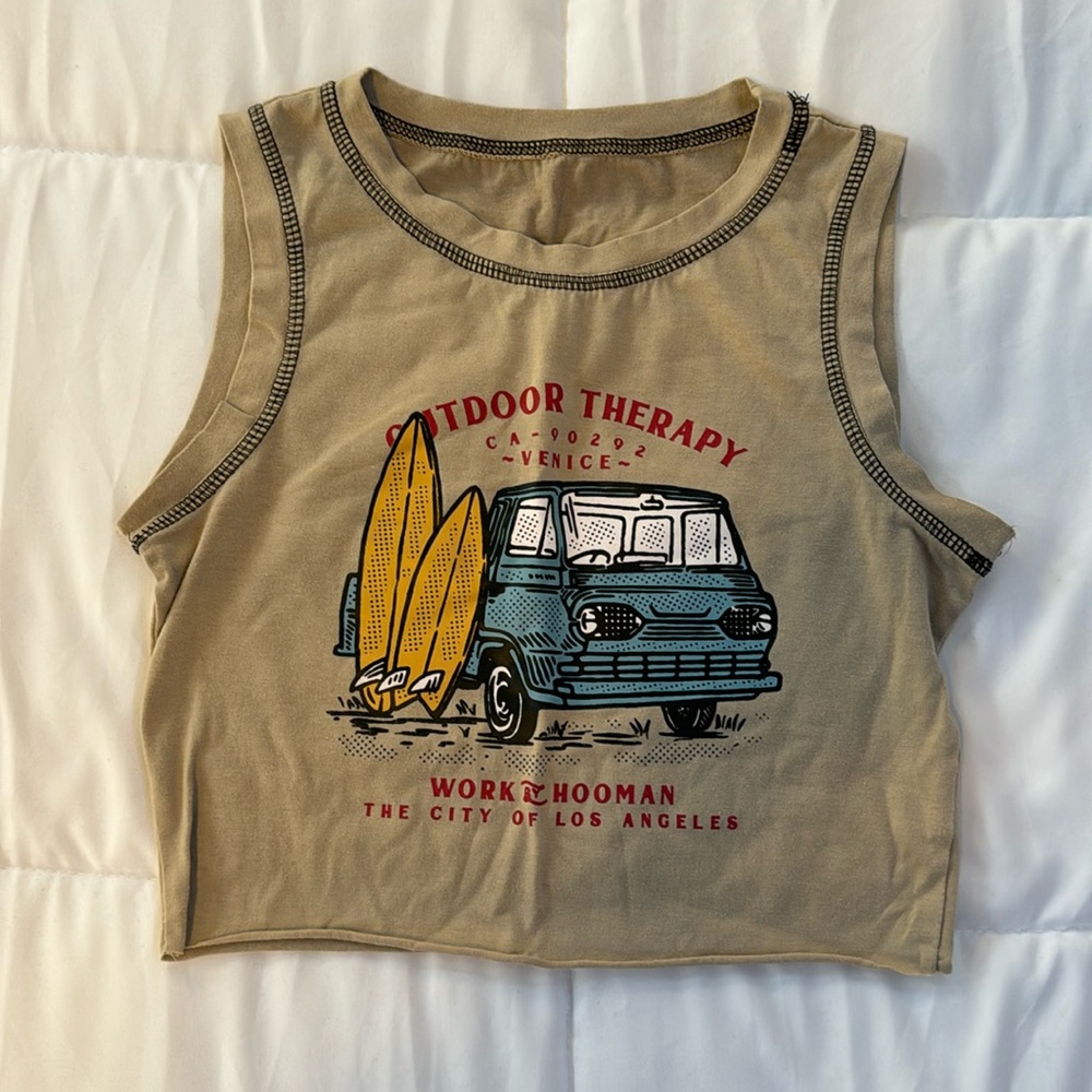 Venice California Crop Top